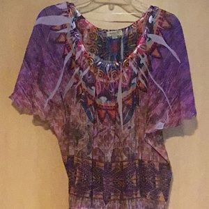 Sheer One World Blouse